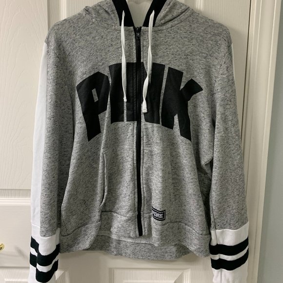 PINK Victoria's Secret Tops - VS PINK Women's Large Zip Up Sweatshirt